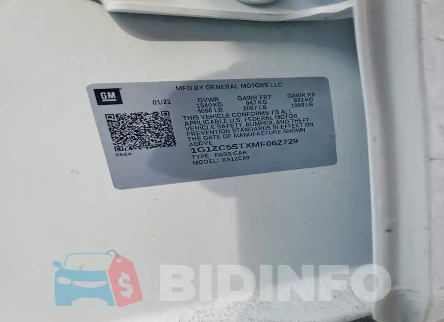 1G1ZC5STXMF062729 Photo# 12