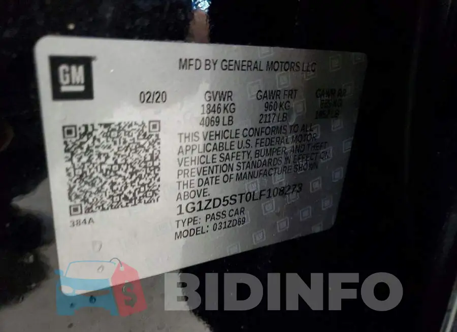 1G1ZD5ST0LF108273 Photo# 12