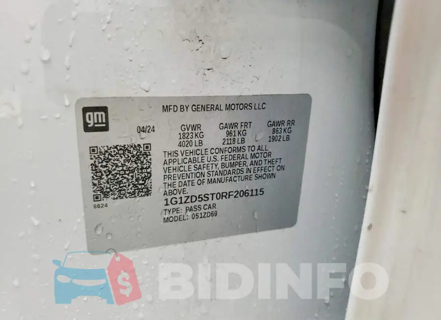 1G1ZD5ST0RF206115 Photo# 12