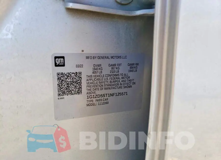 1G1ZD5ST1NF125571 Photo# 12