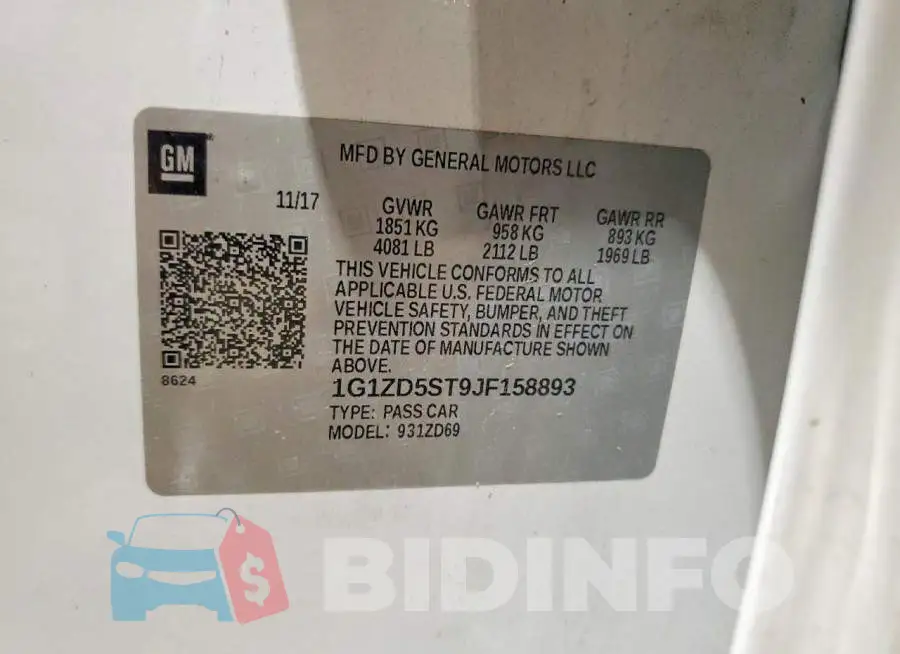 1G1ZD5ST9JF158893 Photo# 13