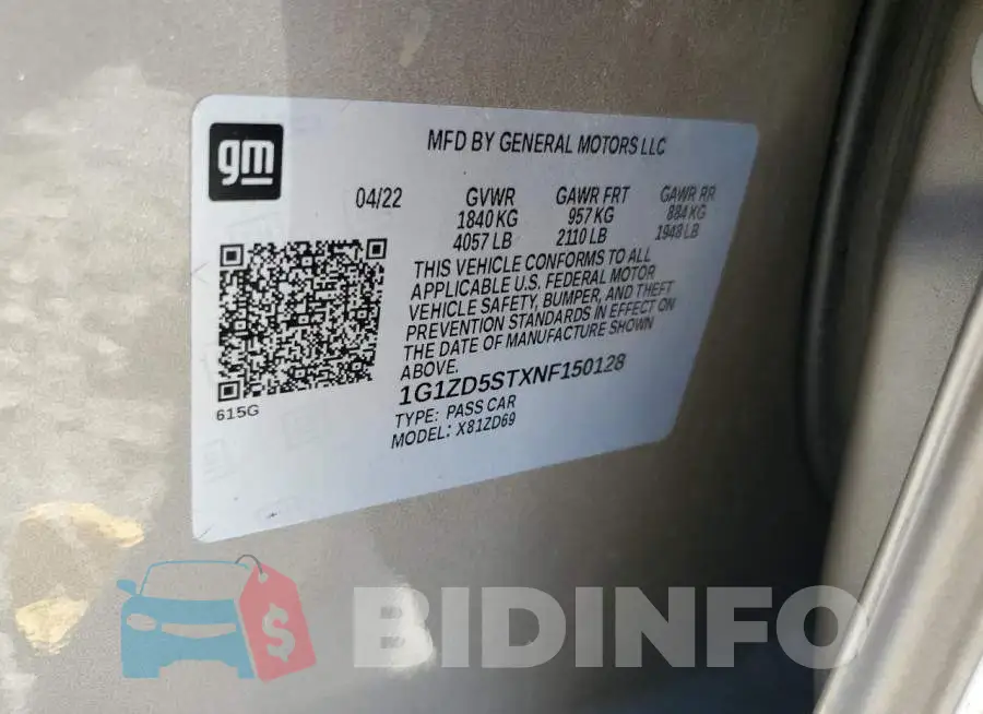 1G1ZD5STXNF150128 Photo# 12