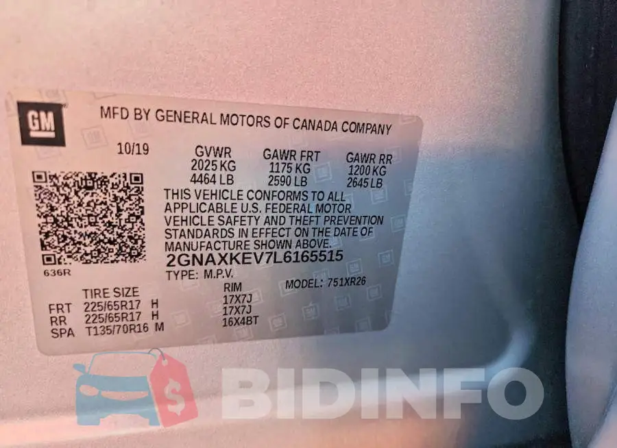 2GNAXKEV7L6165515 Photo# 12