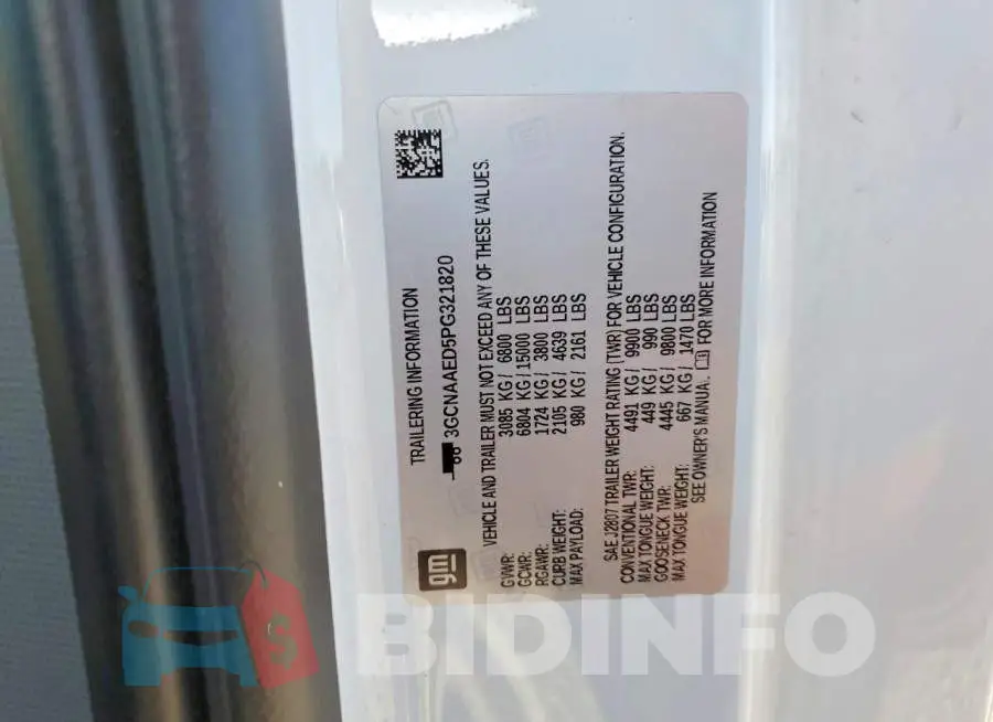 3GCNAAED5PG321820 Photo# 12