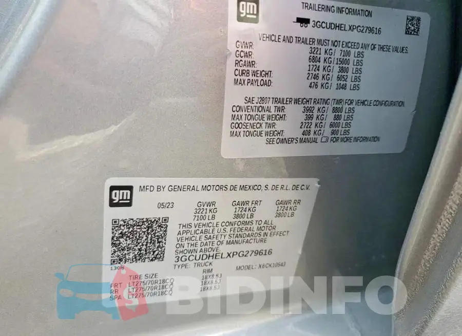 3GCUDHELXPG279616 Photo# 13