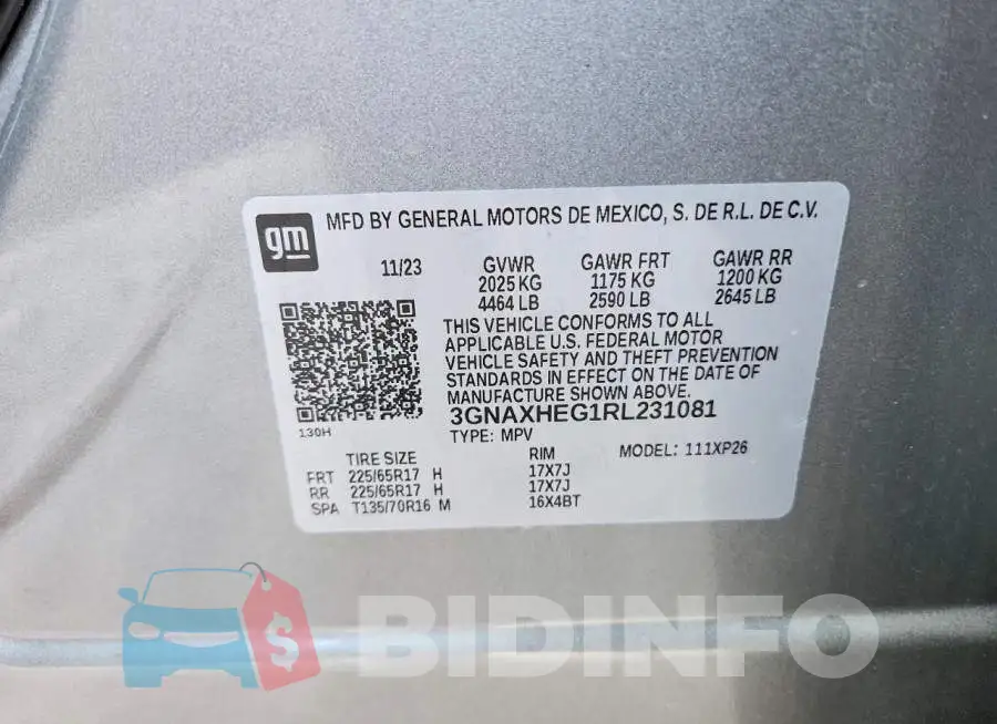 3GNAXHEG1RL231081 Photo# 13