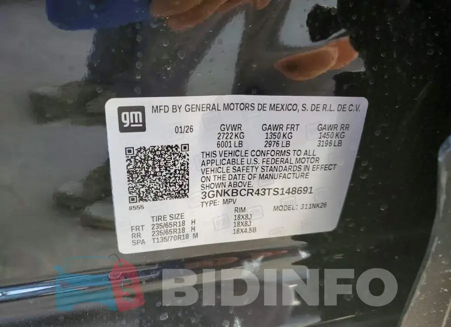 3GNKBCR43TS148691 Photo# 14