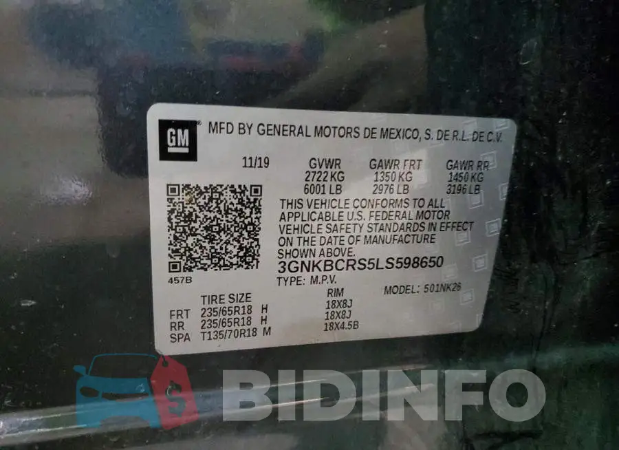 3GNKBCRS5LS598650 Photo# 13