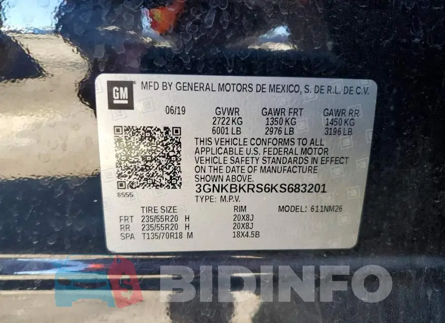 3GNKBKRS6KS683201 Photo# 12