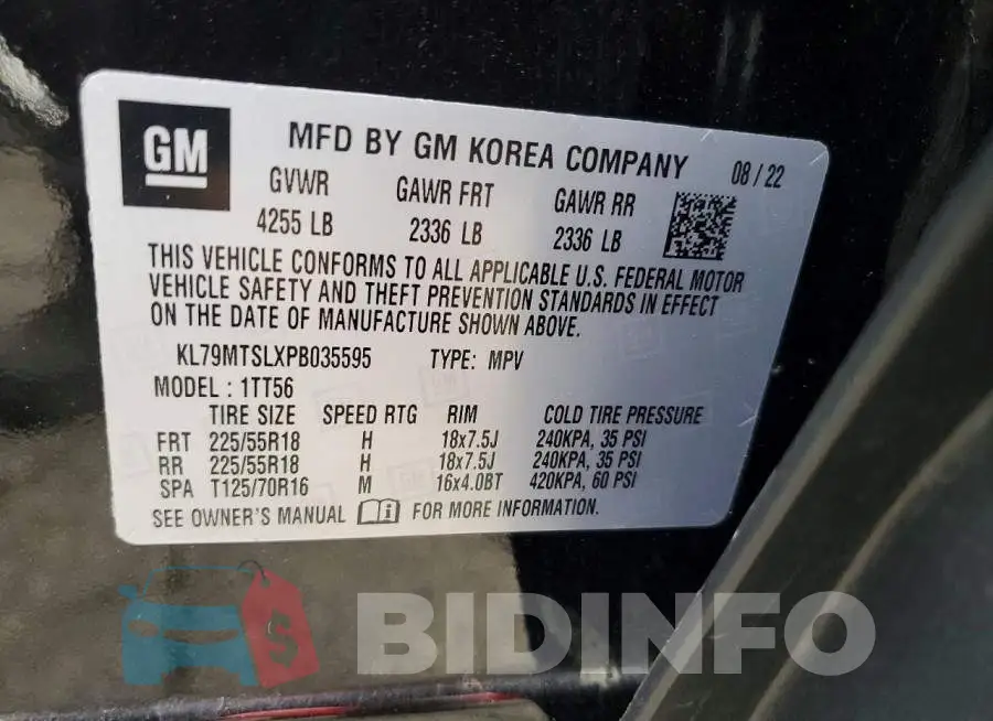 KL79MTSLXPB035595 Photo# 14