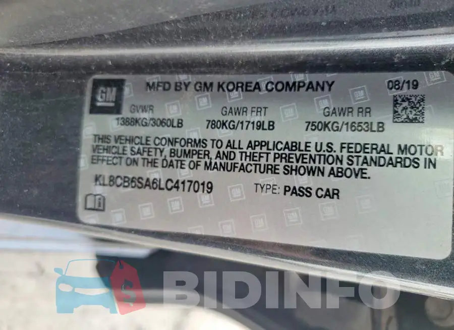 KL8CB6SA6LC417019 Photo# 13