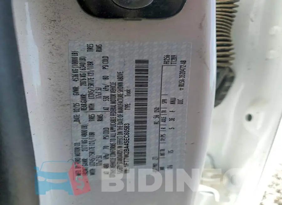 1FT7W2BA4SEC60583 Photo# 12
