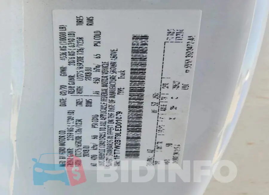1FT7W2BT9LED01079 Photo# 12