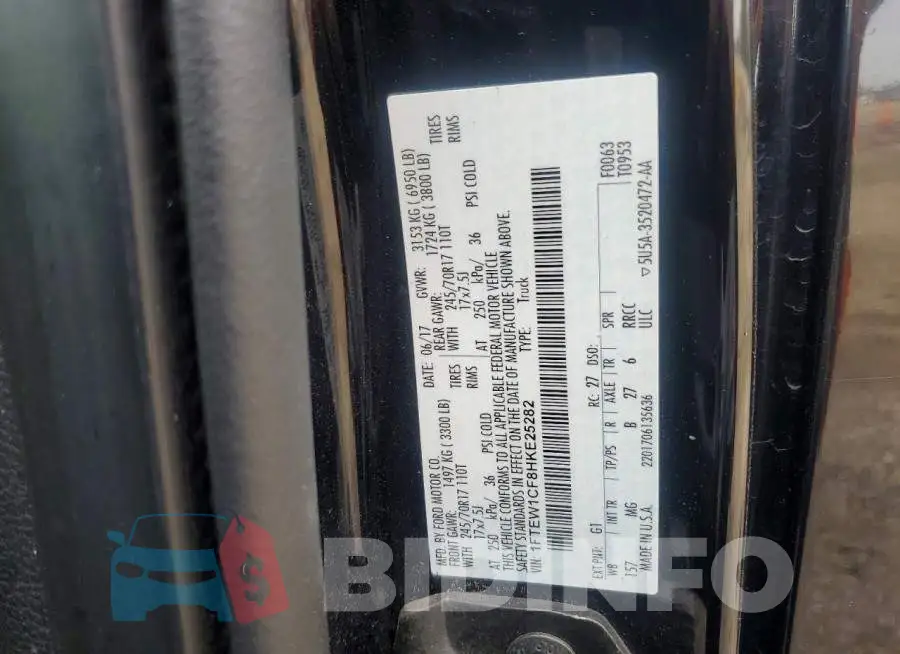 1FTEW1CF8HKE25282 Photo# 12