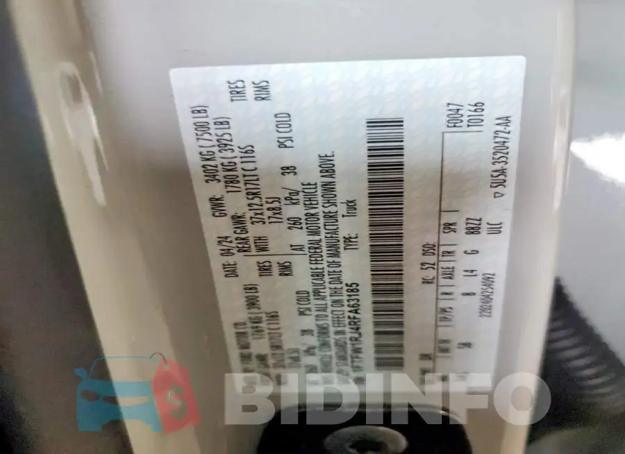 1FTFW1RJ4RFA63185 Photo# 13