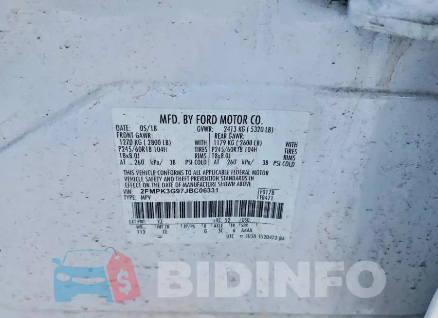 2FMPK3G97JBC06331 Photo# 12