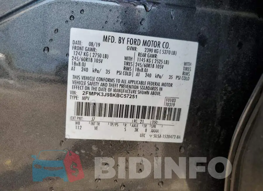 2FMPK3J98KBC57251 Photo# 13