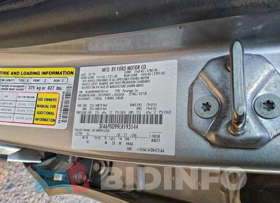 3FA6P0D99LR193144 Photo# 12