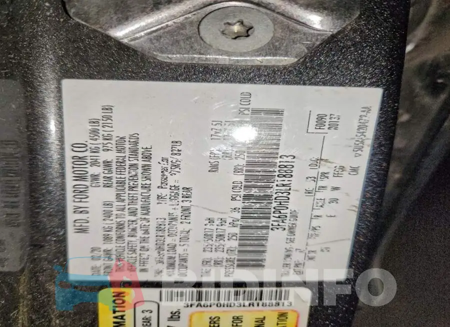 3FA6P0HD3LR188813 Photo# 12