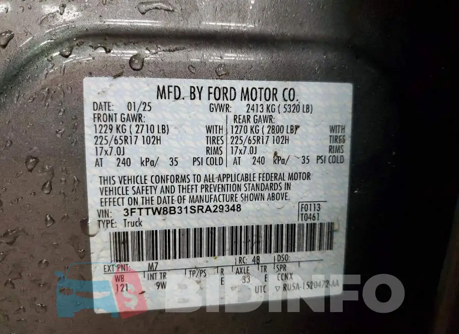 3FTTW8B31SRA29348 Photo# 12