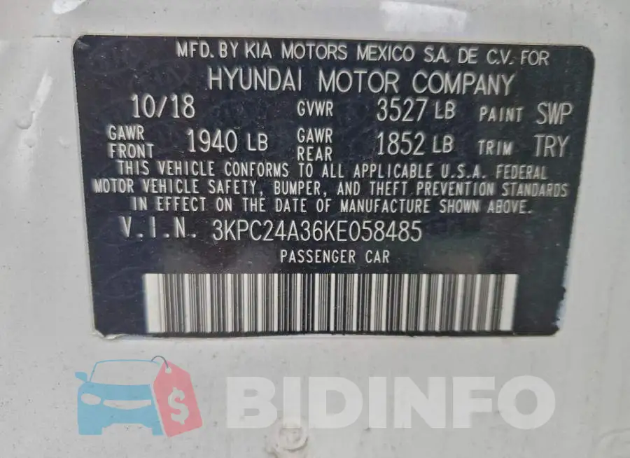 3KPC24A36KE058485 Photo# 13