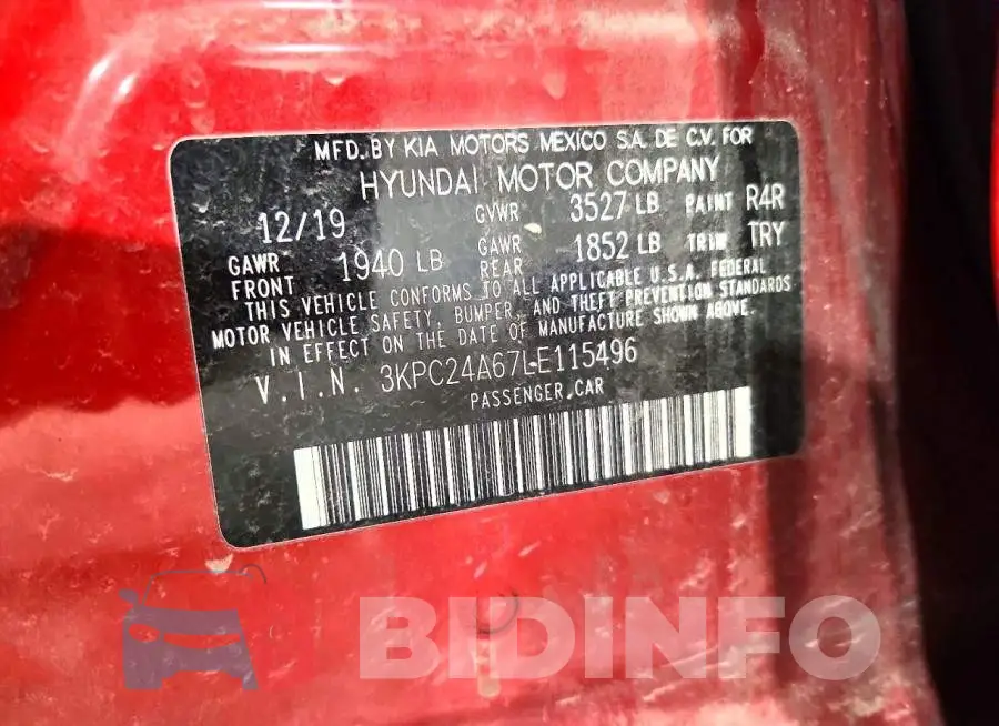 3KPC24A67LE115496 Photo# 12