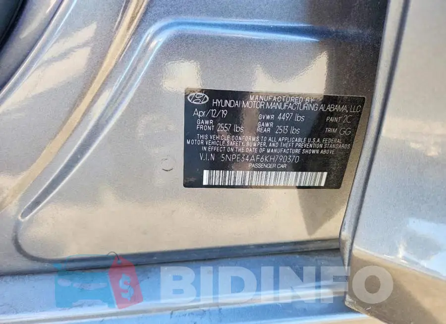 5NPE34AF6KH790370 Photo# 13