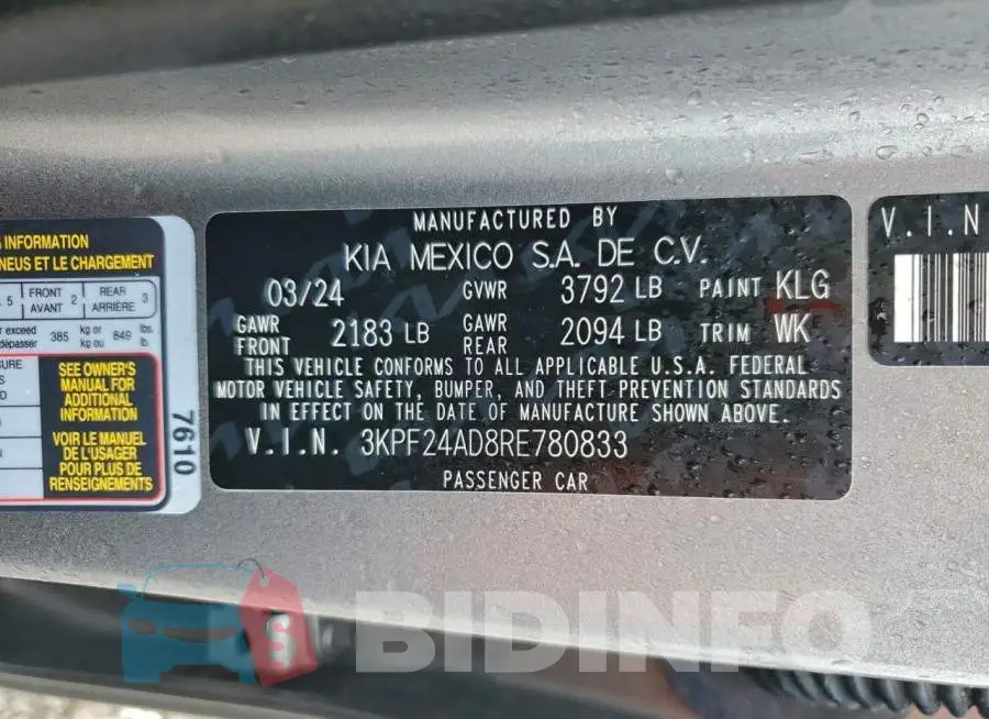 3KPF24AD8RE780833 Photo# 12