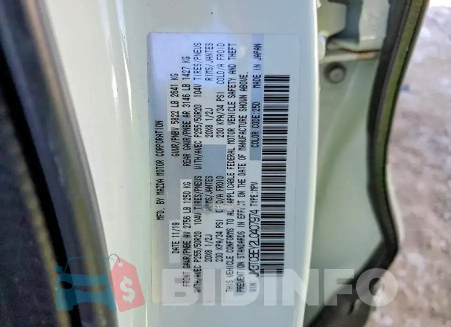 JM3TCBEY2L0407974 Photo# 13