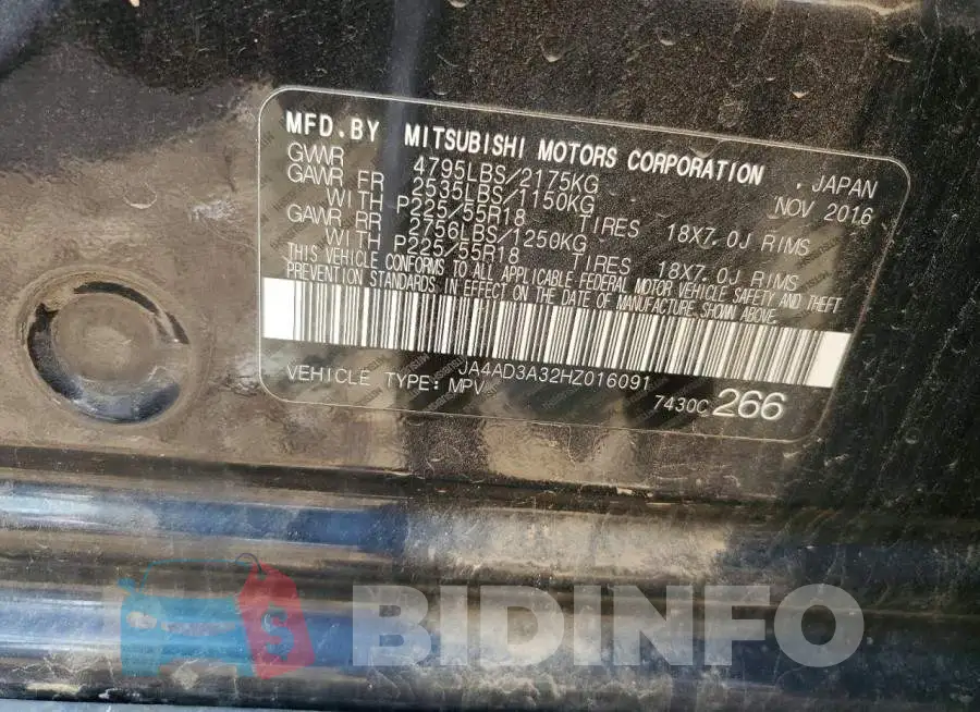 JA4AD3A32HZ016091 Photo# 13
