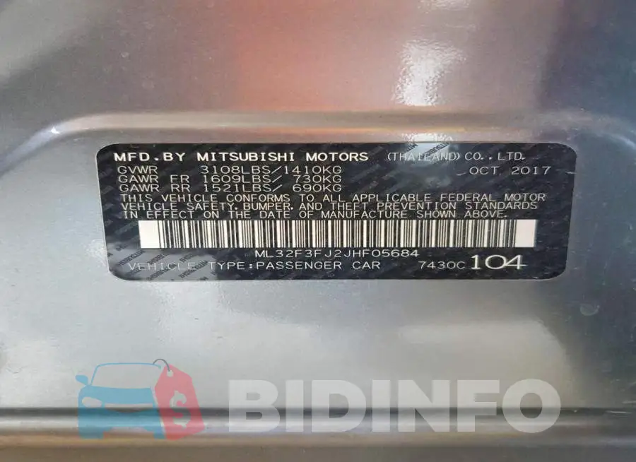 ML32F3FJ2JHF05684 Photo# 12