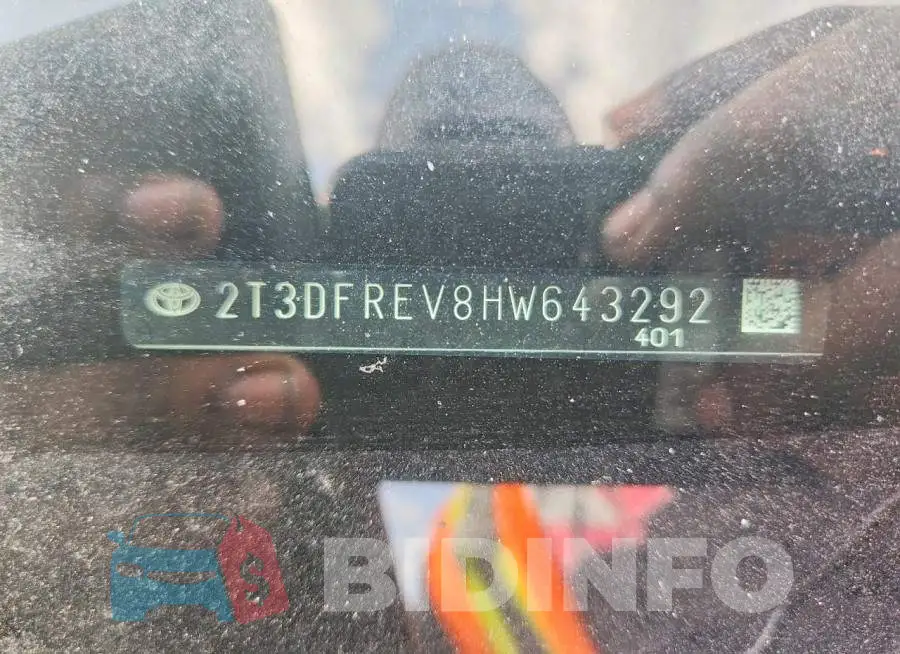 2T3DFREV8HW643292 Photo# 13