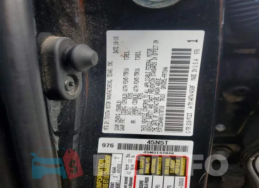5TFCZ5AN0KX170718 Photo# 13