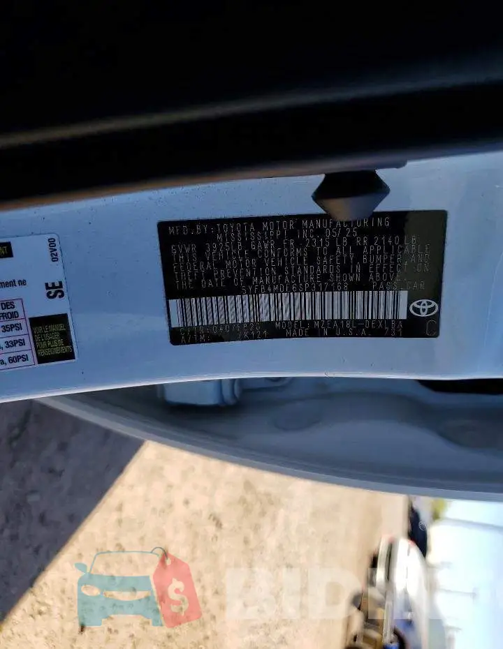 5YFB4MDE6SP317168 Photo# 12