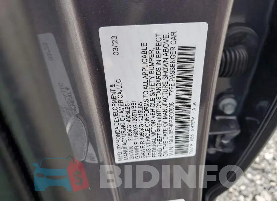19UUB5F48PA003608 Photo# 13