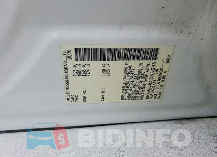 1N4AA6CV4LC385695 Photo# 12