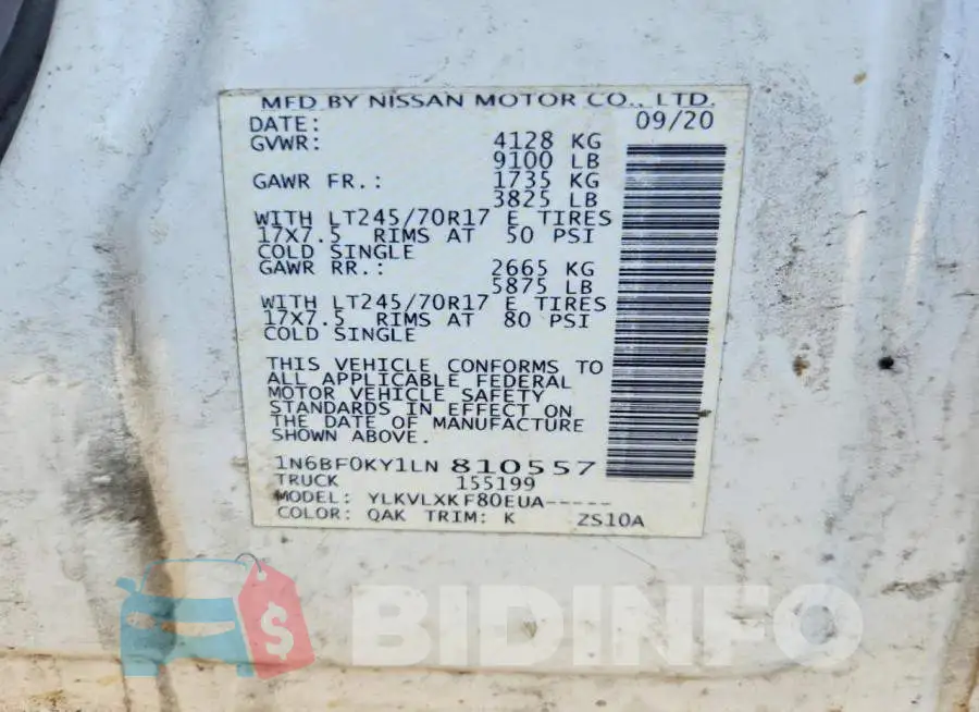 1N6BF0KY1LN810557 Photo# 13