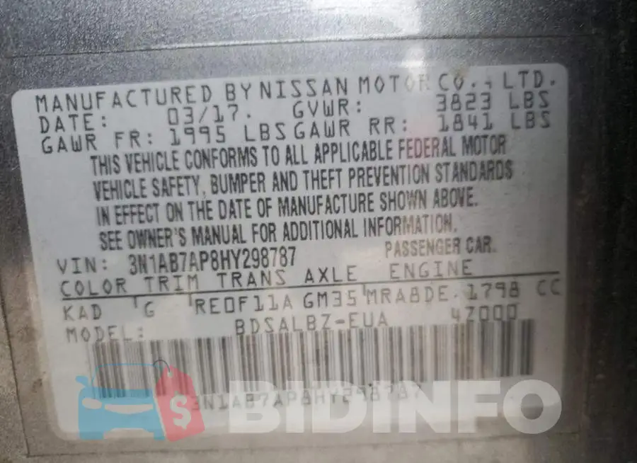 3N1AB7AP8HY298787 Photo# 12