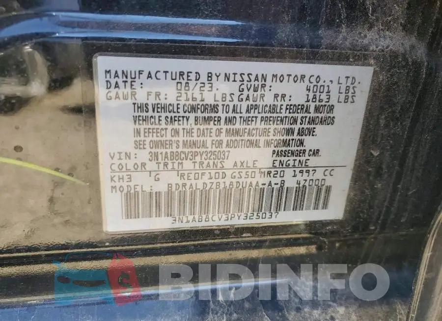 3N1AB8CV3PY325037 Photo# 12