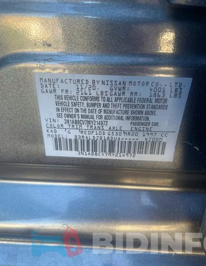 3N1AB8CV7MY214972 Photo# 10