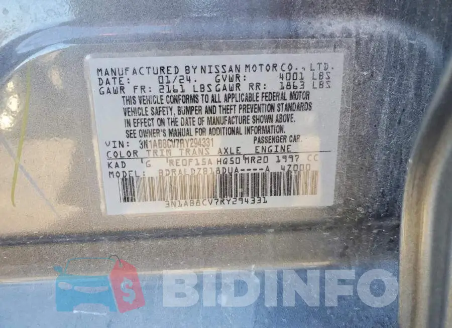3N1AB8CV7RY294331 Photo# 12