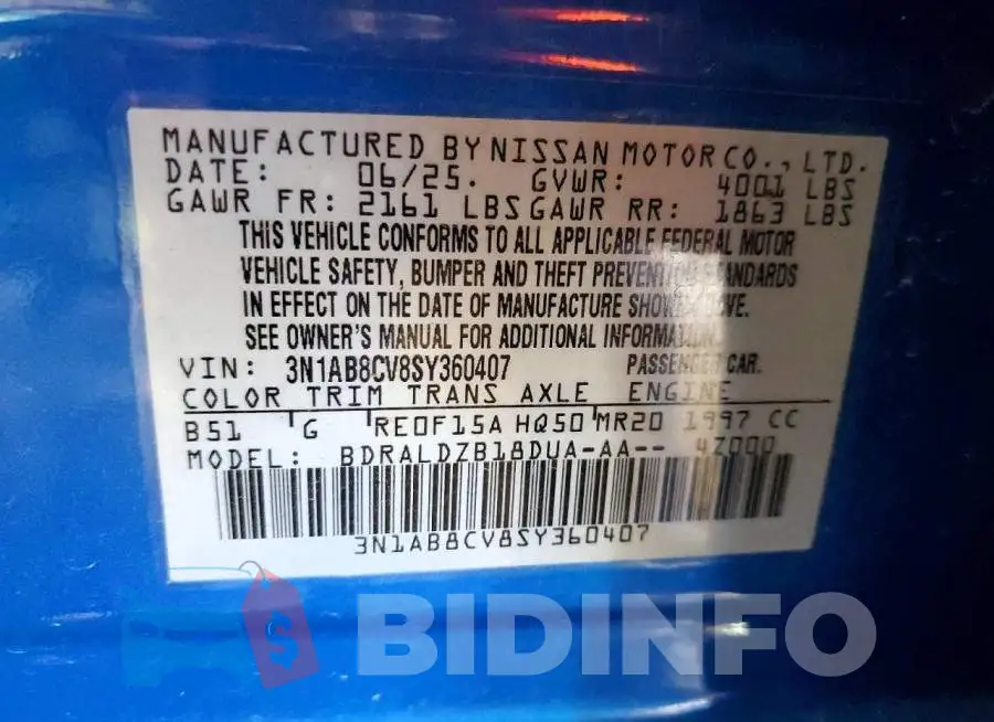 3N1AB8CV8SY360407 Photo# 12