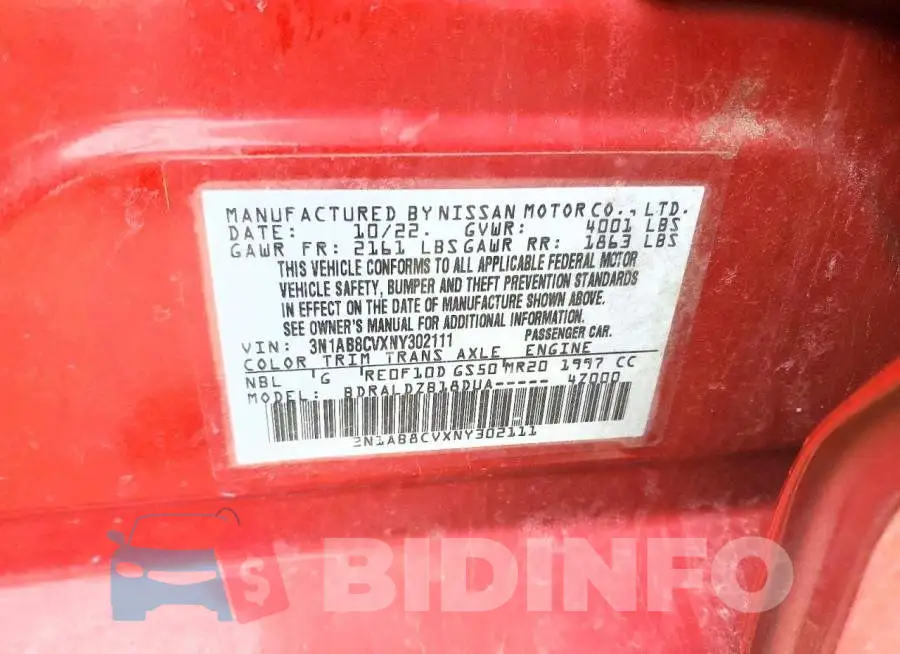 3N1AB8CVXNY302111 Photo# 12