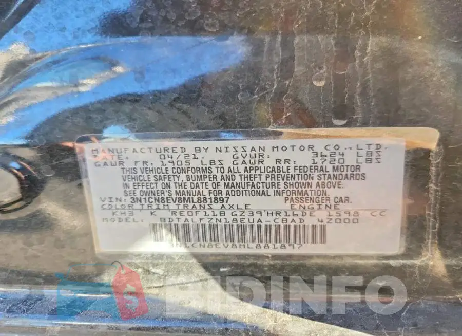 3N1CN8EV8ML881897 Photo# 12