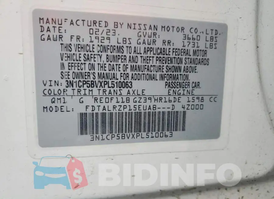 3N1CP5BVXPL510063 Photo# 12