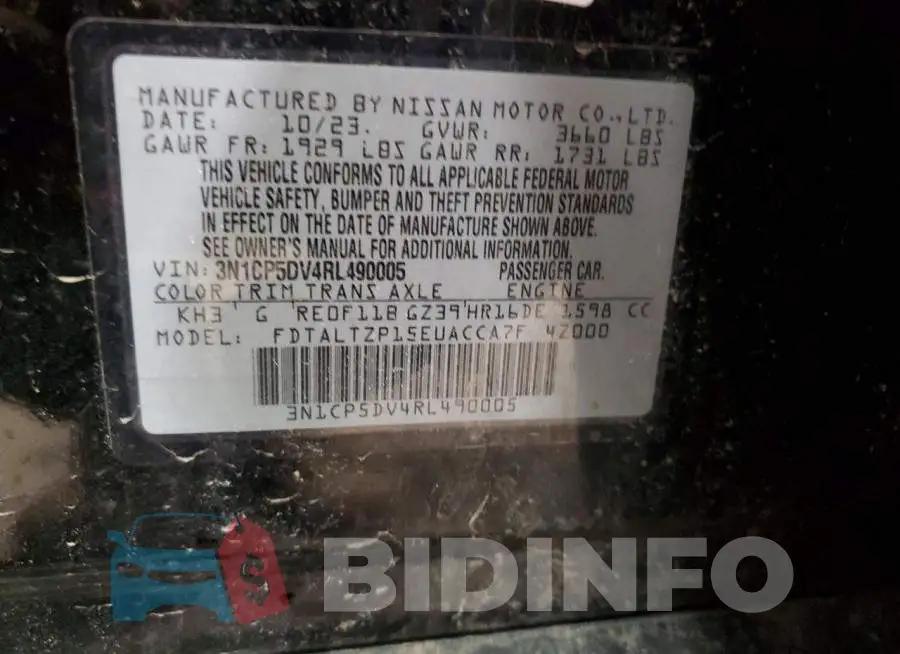3N1CP5DV4RL490005 Photo# 13