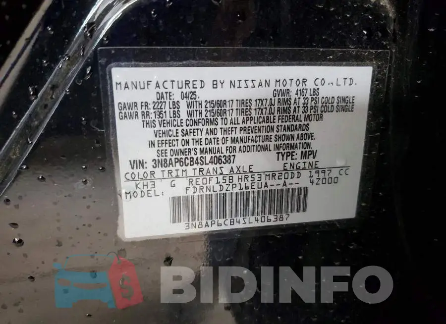 3N8AP6CB4SL406387 Photo# 12
