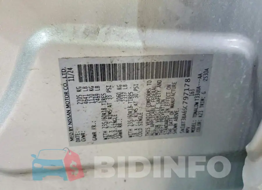 5N1BT3BA6SC797178 Photo# 14
