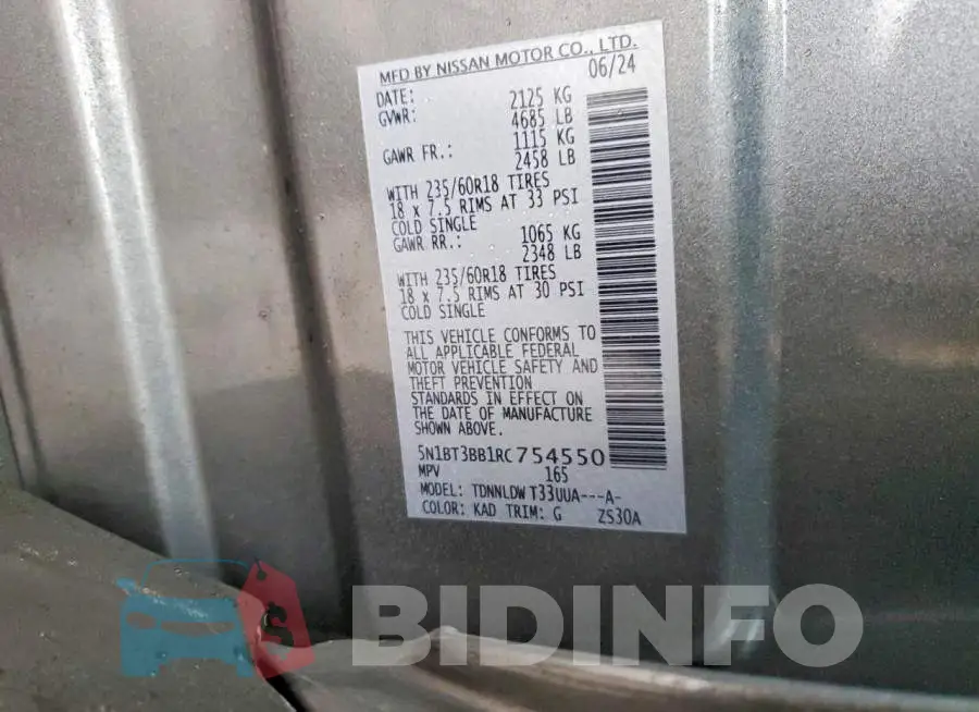5N1BT3BB1RC754550 Photo# 13