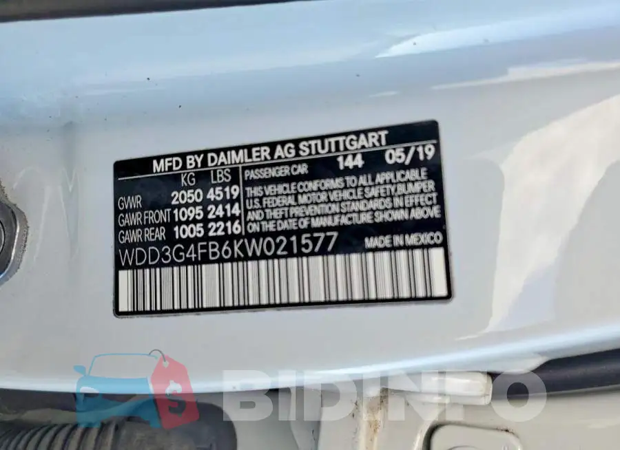 WDD3G4FB6KW021577 Photo# 12